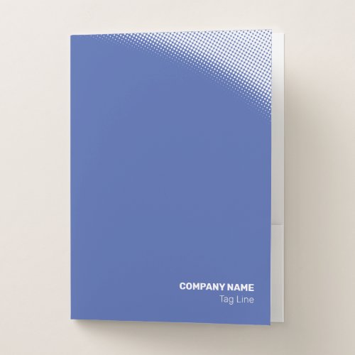 Moderate White Halftone Effect Pocket Folder