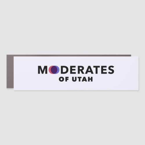 Moderates of Utah Car Magnet