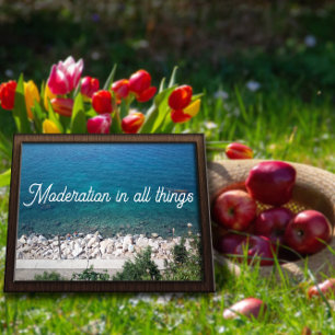 Moderation in all things sea proverb poster