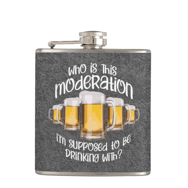 Moderation (in drinking) flask (Front)