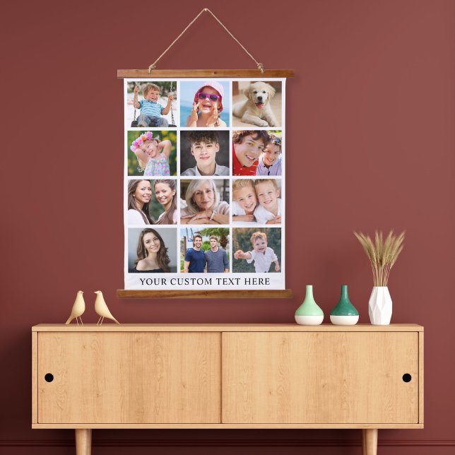 Modern 12 Photo Collage Hanging Tapestry (Creator Uploaded)