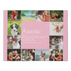 Modern 12 Photo Girly Pink Aunt Auntie Definition