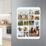 Modern 14 Photo Collage Magnet<br><div class="desc">Create your own 14 photo collage magnet</div>