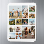 Modern 14 Photo Collage Magnet<br><div class="desc">Create your own 14 photo collage magnet</div>