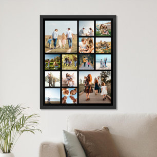 Modern 14 Photo Collage Poster