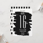 Modern 16th Birthday party invite<br><div class="desc">This Modern Cool 16th birthday invite is perfect for any teen. Keeping with a simple and fresh look it makes you decor all the more easy and still looks so much fun.</div>