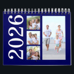 Modern 17 Photos Typography Navy Blue 2026 Calendar<br><div class="desc">Modern 17 Photos White Typography Navy Blue 2026. We take so many photos these days and it's a shame most of them get left on our camera roles rarely to be seen. So why not share some of your favorite moments from your year with this photo gift for your family...</div>