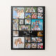 Modern 19 Photo Collage Personalized Black