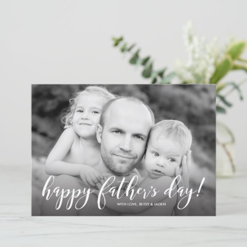 Modern 1_Photo Fathers Day Card