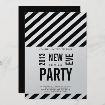 Modern 2013 New Years Party Invitation by zazzleoccasions at Zazzle