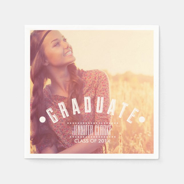 MODERN | 2014 GRADUATION NAPKINS (Front)