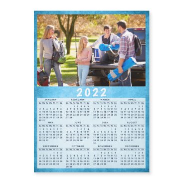 Modern 2022 Fridge Magnet Calendar Family Photo