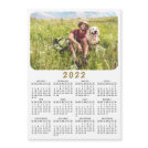 Modern 2022 Magnetic Photo Calendar Black White Modern 2022 Magnetic Photo Calendar Black White