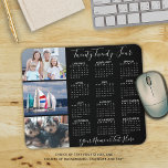 Modern 2024 Calendar 3 Photo Script Personalized Mouse Pad<br><div class="desc">Create your own personalized, custom color photo and calendar mouse pad with a 2024 year-at-a-glance calendar, 3 photos, a name or monogram or other custom text in a suggested modern handwritten script typography in your choice of colors (shown in black and white). Change the text font style, color, size and...</div>