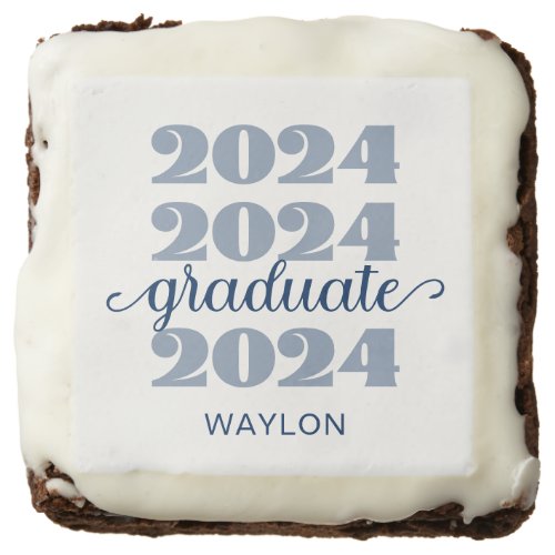 Modern 2024 Graduate Brownie