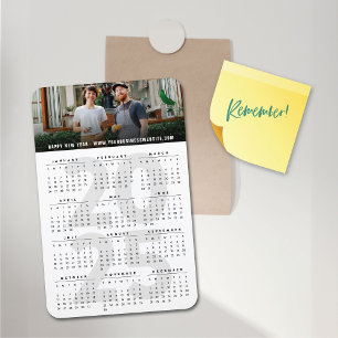 Modern 2025 Calendar Simple New Year Photo Magnet