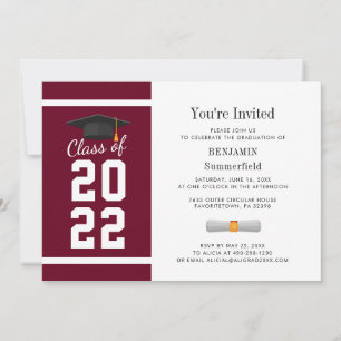 Modern 2025 Class Graduation Party Invitation