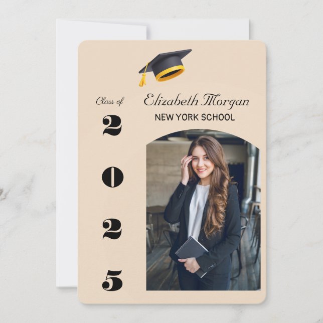 Modern 2025 Graduation Party Multi Photo Invitation (Front)