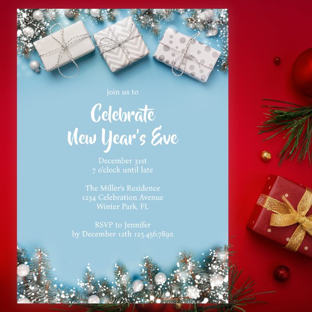 Modern 2025 New Year's Eve Party  Invitation (Creator Uploaded)