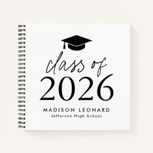 Modern 2026 Photo Graduation Party Guest Book