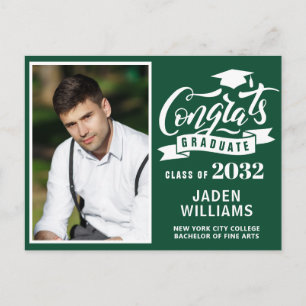 Modern 2026 PHOTO Graduation Party Invitation Postcard