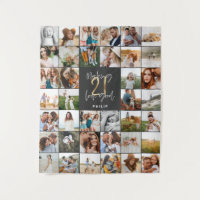 Modern 21st birthday multi photo script gift