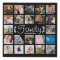 Modern 22 Photo Collage Family Name