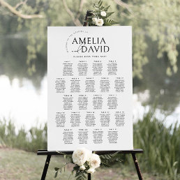 Modern 22 Tables Welcome Seating Chart