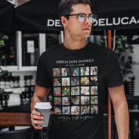 Modern 25 Photo Collage | Memorial T-Shirt