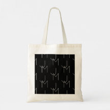 Modern 2 Initial Pattern | Black & White