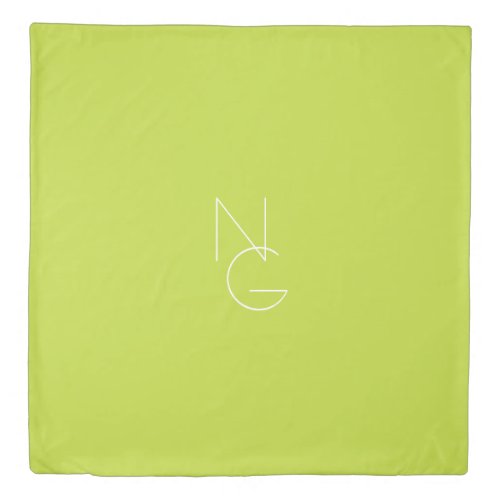 Modern 2 Overlapping Initials | Lime Green