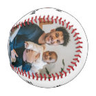 Modern 2 Photo Collage First Fathers Day Baseball