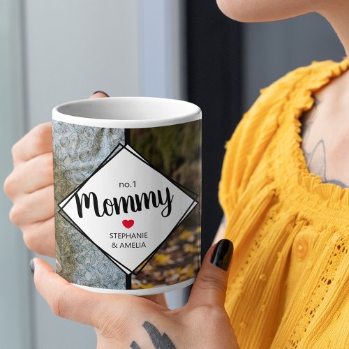 Modern 2 Photo Collage No 1 Mommy Coffee Mug