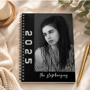 Modern 2 Photo Collage Personalized Notebook