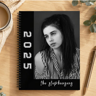 Modern 2 Photo Collage Personalized Notebook