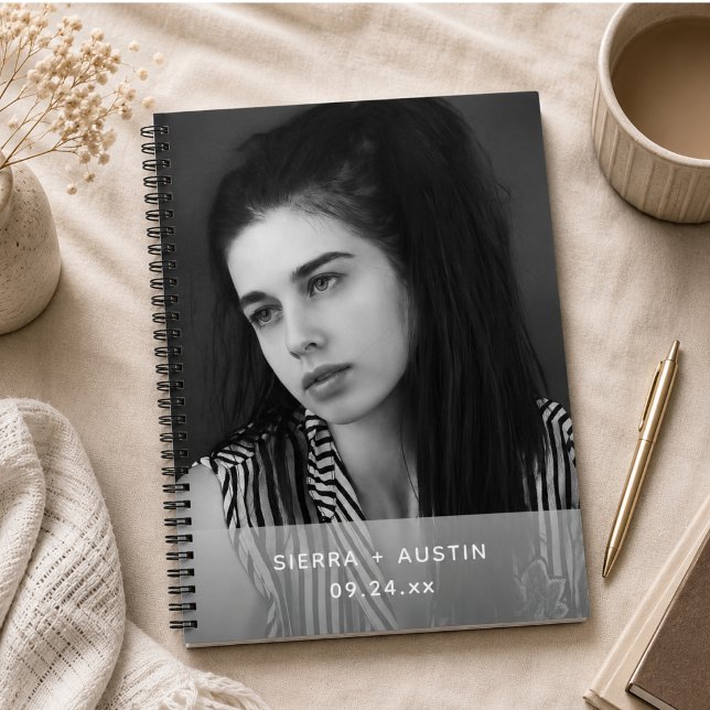 Modern 2 Photo Collage Personalized Notebook (Modern 2 Photo Collage Personalized Notebook)
