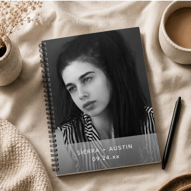 Modern 2 Photo Collage Personalized Notebook (Modern 2 Photo Collage Personalized Notebook)