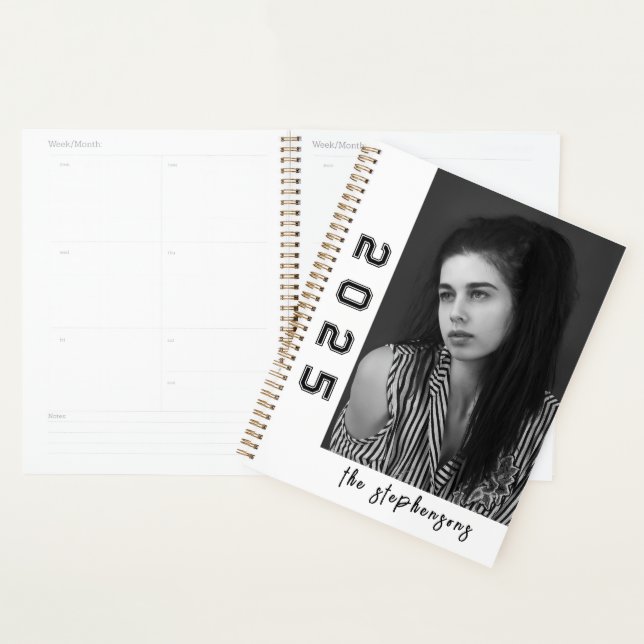 Modern 2 Photo Collage Personalized Planner (Display)