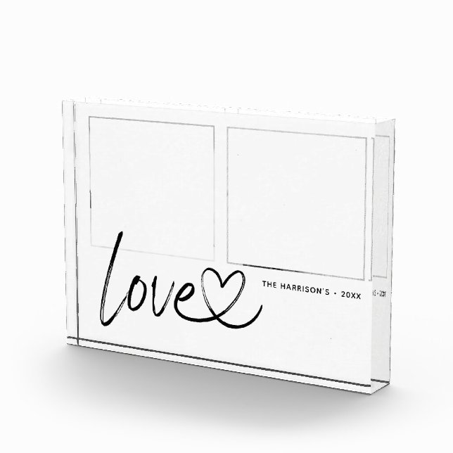 Modern 2 Photo Love Photo Block (Right)