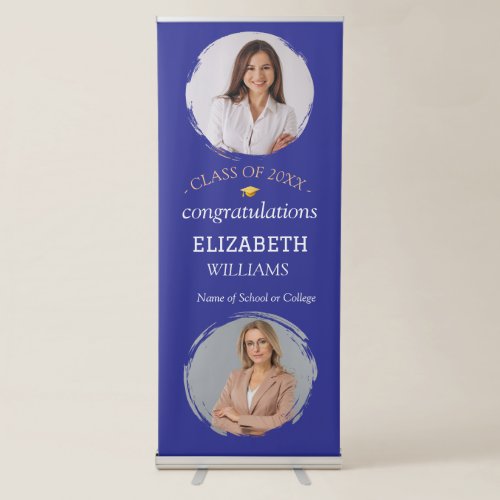 Modern 2 Photo Vertical Graduation Party 