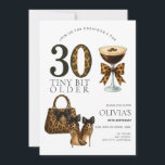 Modern 30th Birthday, Trendy Leopard Print Invitation<br><div class="desc">Celebrate turning 30 with this trendy 30th birthday invitation featuring leopard print heels,  a matching bag,  and a expresso martini cocktail glass. Perfect for a glam birthday party,  flirty thirty bash,  or stylish milestone celebration.</div>