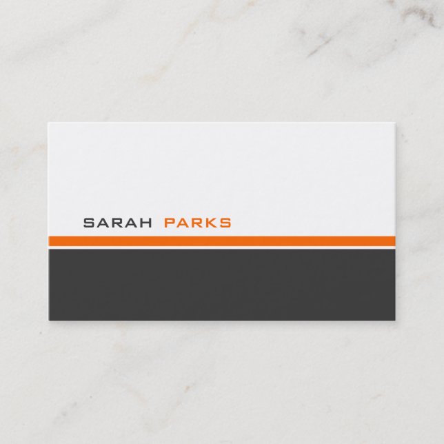 Modern 3 Color B Business Card (Front)