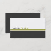 Modern 3 Color Business Card (Front/Back)