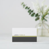 Modern 3 Color Business Card (Standing Front)
