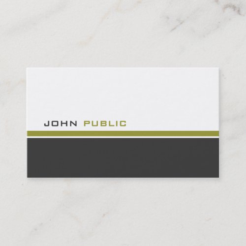 Modern 3 Color Business Card