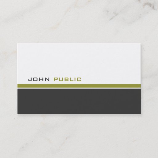 Customizable Modern 3 Color Business Card