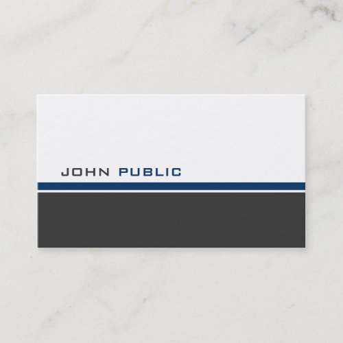 Modern 3 Color C Business Cards