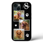 Modern 3 Photo Black Pet Dog