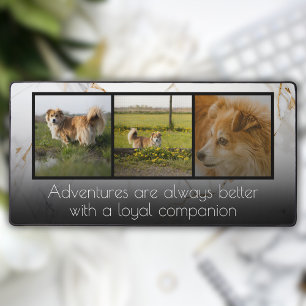 Modern 3 Photo Collage Desk Mat