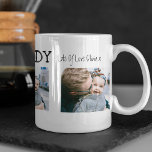 Modern 3 Photo Collage First Fathers Day Coffee Mug<br><div class="desc">Looking for a unique gift for him this fathers day, christmas or birthday, wanting something you can create yourself! These stylish, modern photo collage coffee mugs are a great photo keepsake to treasure forever, the tempate text can be changed easily and would make a great gift whatever the occassion. The...</div>